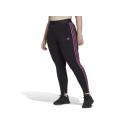 Adidas Women's Plus Legging Black & Semi Pulse Lilac Side-Stripe Leggings 2x