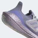Adidas Women's Sneaker Silvertone & Lilac Purple Ultraboost 22 Running Shoe 8