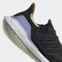 Adidas Women's Ultraboost 21 Shoes (Black/Black/Violet Tone, Size 9 US)