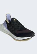 Adidas Women's Ultraboost 21 Shoes (Black/Black/Violet Tone, Size 9 US)