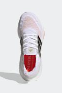Adidas Women's Ultraboost 21 Shoes (White/Black/Solar Red) 8 US
