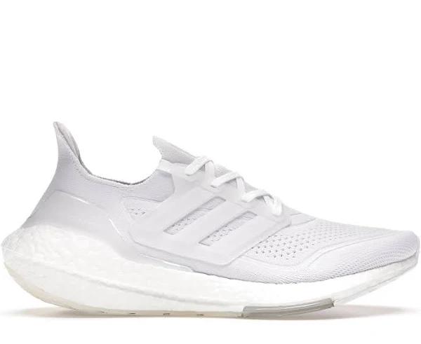 Adidas Women's Ultraboost 21 Shoes (White/Black/Solar Red) 8 US