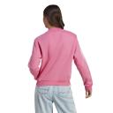 Adidas Womens 3-Stripes High Neck Fleece Sweatshirt Pink XL