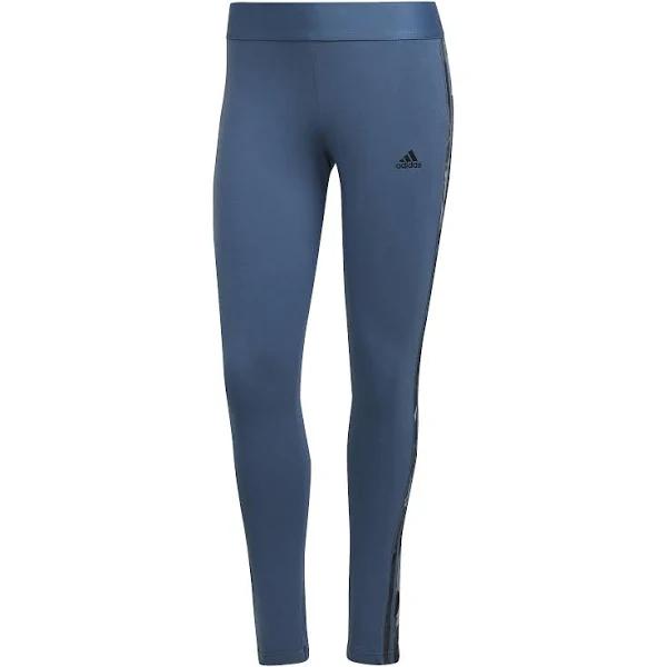 Adidas | Womens Essentials 3-Stripes Leggings (Wonder Steel/Black) M