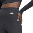 Adidas Womens Studio Lounge Ribbed Shorts Black XL