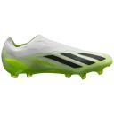 adidas-X Crazyfast.1 LL FG-Unisex-Cloud White / Core Black / Lucid Lemon-M 7.5 / W 8.5
