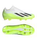 adidas-X Crazyfast.3 LL FG-Unisex-Cloud White / Core Black / Lucid Lemon-M 7 / W 8