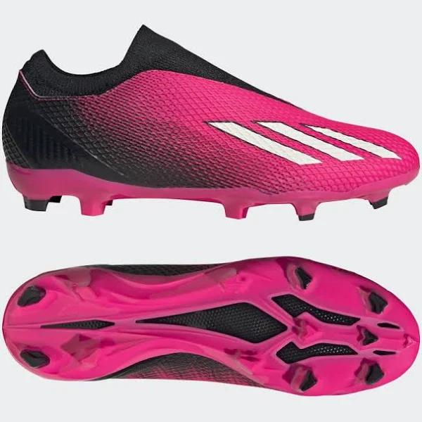 Adidas x Speedportal.1 FG Junior Firm Ground Soccer Cleats Pink/White/Black - Size 1.5