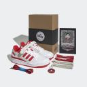 Adidas x Trap Kitchen Forum Low Ftw White/ Ftw White/ Vivid Red