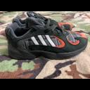 Adidas Yung-1 'Orange Plaid' Mens Sneakers - Size 10.0