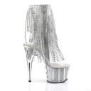 ADORE-1017SRS Clr-Slv RS/Slv SRS Ankle Boots, 10
