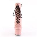 ADORE-1020FS Pink Faux Suede Ankle Boots 10