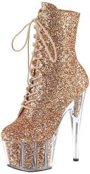 ADORE-1020G Rose Gold Glitter/Rose Gold Glitter Ankle Boot 7
