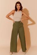 Adorne Harper Linen Pant in Khaki | Size 16 | Now Only AUD