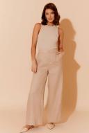 Adorne Harper Linen Pant in Stone | Size 8 | Now Only AUD