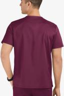 Advantage Stretch For Men 5 Pocket Scrub Top - L - Wine