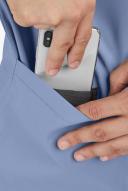 Advantage Stretch For Men 5 Pocket Scrub Top - M - Ceil Blue