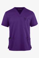 Advantage Stretch For Men 5 Pocket Scrub Top - M - Grape