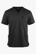 Advantage Stretch For Men 5 Pocket Scrub Top - S - Black