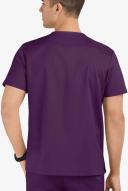 Advantage Stretch For Men 5 Pocket Scrub Top - S - Eggplant