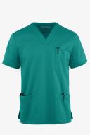 Advantage Stretch For Men 5 Pocket Scrub Top - XL - Teal