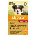 Advocate Large Dog Red 10-25kg