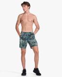 Aero 7" Shorts 2.0, 2XU, XS, Trailscape Moss/Silver Reflective, Male