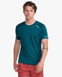Aero Tee, 2XU, XS, Deep Jade/Silver Reflective, Male