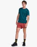 Aero Tee, 2XU, XS, Deep Jade/Silver Reflective, Male