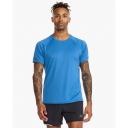 Aero Tee, 2XU, XXL, Surf/Silver Reflective
