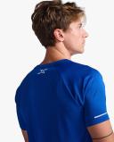Aero Tee, 2XU, XXL, Surf/Silver Reflective