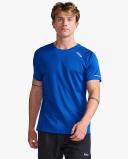 Aero Tee, 2XU, XXL, Surf/Silver Reflective