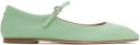 Aeyde Green Uma Ballerina Flats