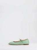 Aeyde Green Uma Ballerina Flats