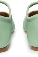 Aeyde Green Uma Ballerina Flats