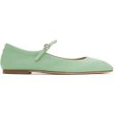 Aeyde Green Uma Ballerina Flats