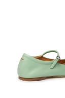 Aeyde | Women 10mm Uma Leather Flats Mint 35