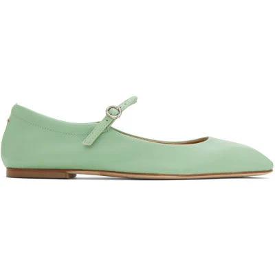 Aeyde | Women 10mm Uma Leather Flats Mint 37.5