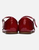 Aeyde | Women 10mm Uma Patent Leather Flats Red 42