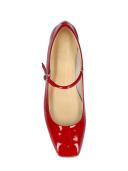 Aeyde | Women 10mm Uma Patent Leather Flats Red 42