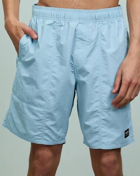 Afends - Men's Blue Boardshorts - Baywatch Misprint Shorts - Size S at The Iconic