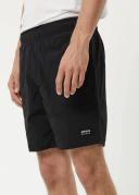 Afends Mens Baywatch Misprint - Elastic Waist Shorts - Black - XL
