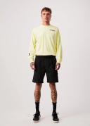 Afends Mens Utility - Elastic Waist Shorts - Black - S