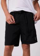Afends Mens Utility - Recycled Elastic Waist Shorts - Black - XS