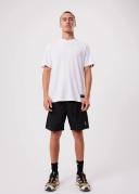 Afends Mens Utility - Recycled Elastic Waist Shorts - Black - XS
