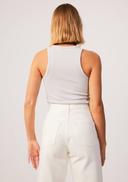 Afends Womens Lydia - Hemp Ribbed Singlet - Black - XS