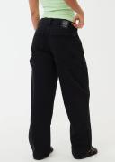 Afends Womens Moss - Organic Denim Carpenter Jeans - Washed Black - 24