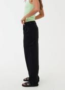Afends Womens Moss - Organic Denim Carpenter Jeans - Washed Black - 24