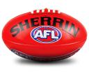AFL Replica Game Ball - Red Size 5 Football from Sherrin