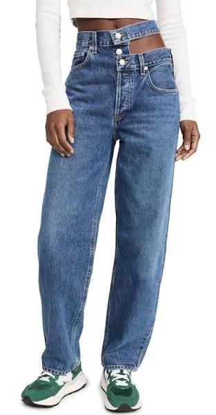 AGOLDE Broken Waistband Jeans | Blue | Size 32 | Shopbop